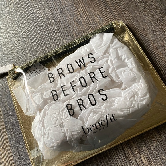 NIP NWT Benefit Cosmetic Bag Brows Before Bro’s💄 - Picture 4 of 5